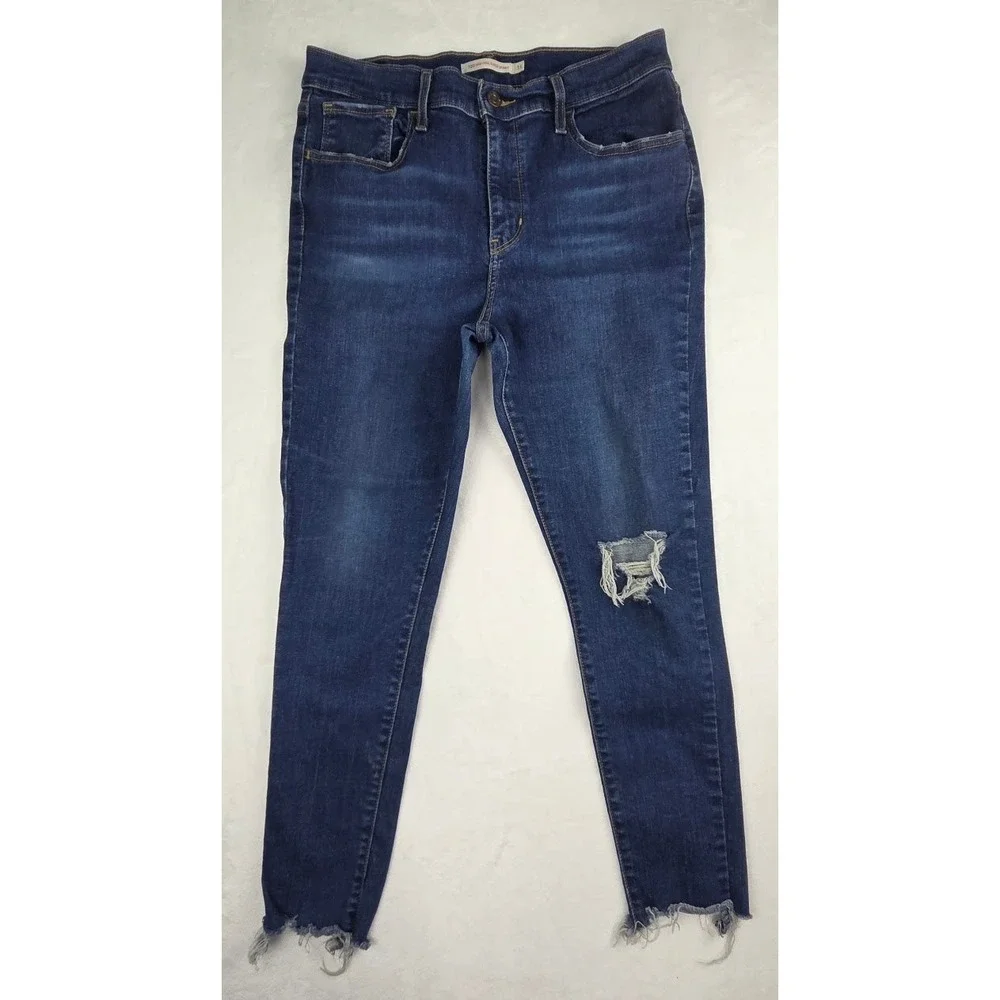 Levi's Jeans Men 31 Blue 720 High Rise Super Skinny Excellent
